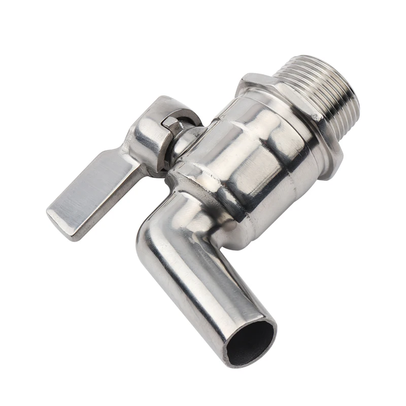 3/4 Homebrew Drain Valve Working Pressure 200PSI Sanitary Faucet Drink Faucet Beer Wine Beverage Faucet Beer Keg Tap