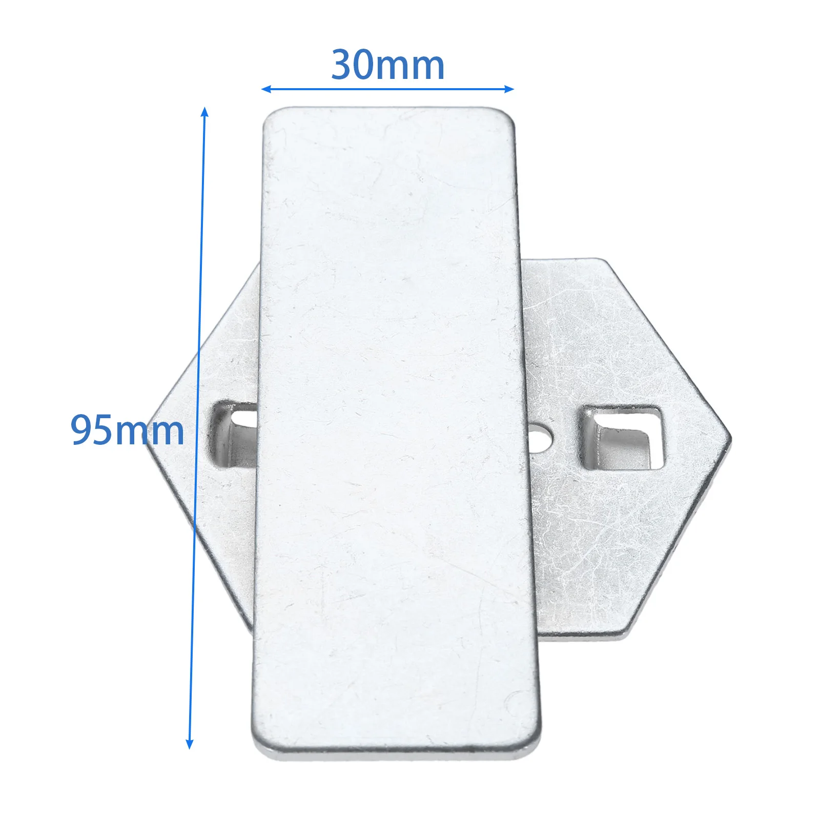 DRELD 30x95MM Metal Display Rack Tool Hanging Hook Metal Good Shelf Hooks Square Hole Plate Tool Household Kitchen Storage Tool