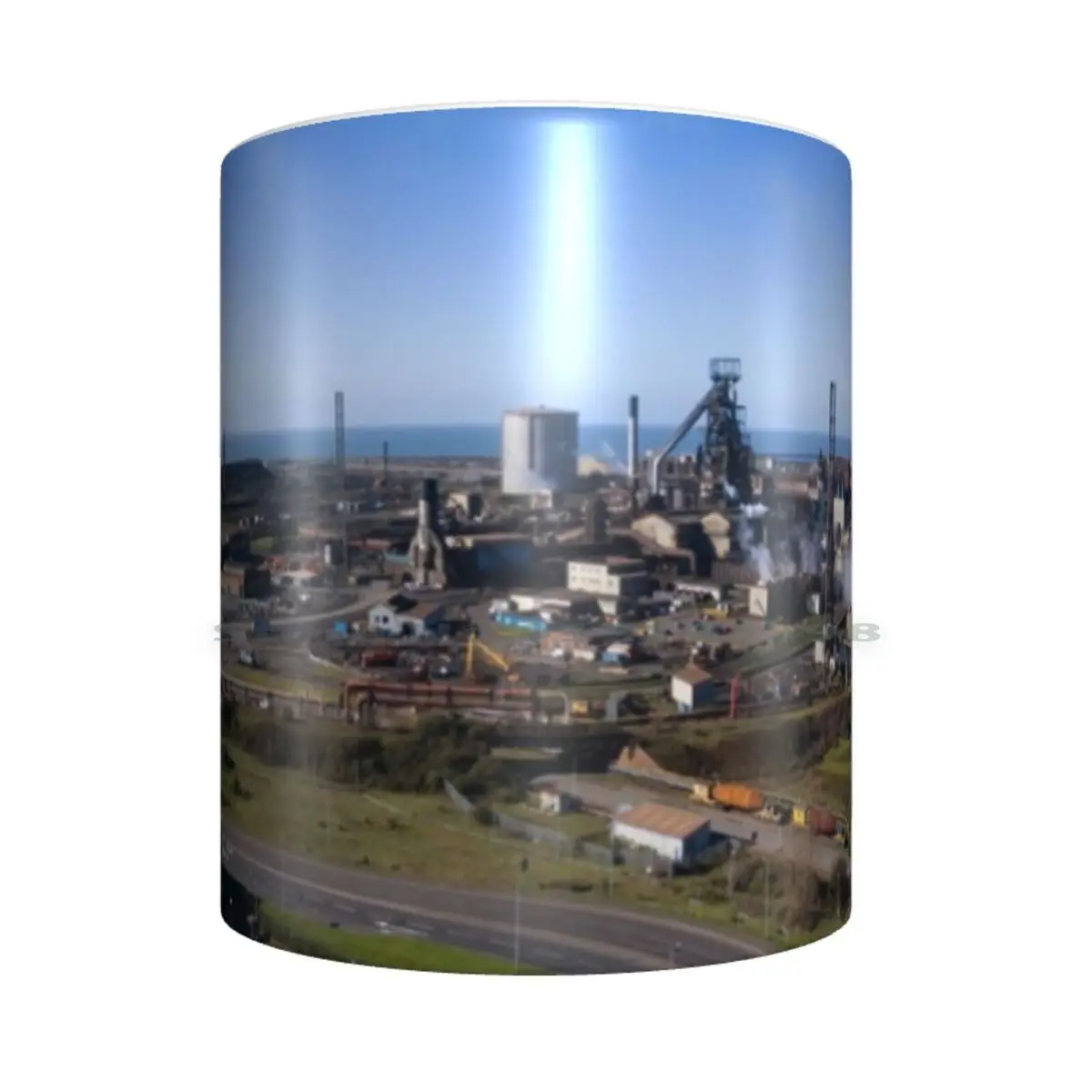 Port Talbot Steel Works Ceramic Mugs Coffee Cups Milk Tea Mug Steel Port Talbot Steel Works Thyssenkrupp South Wales Smoke