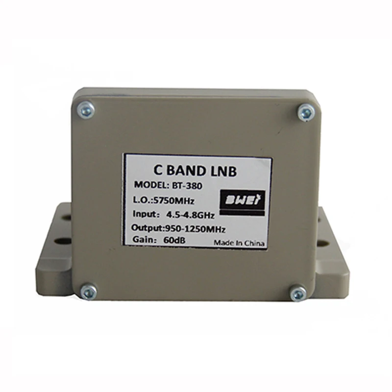 C band LNB 4.5 to 4.8Ghz 5750Mhz 17k 60dB Gain Single Polarity High Quality and Low Price Project Wholesale Ready to Ship