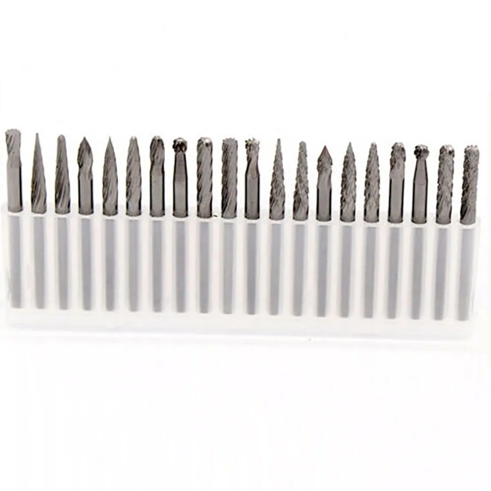 1/8 ''ทังสเตนสตีลคาร์ไบด์โรตารี่เจาะ Bit สำหรับ Dremel Die Grinder