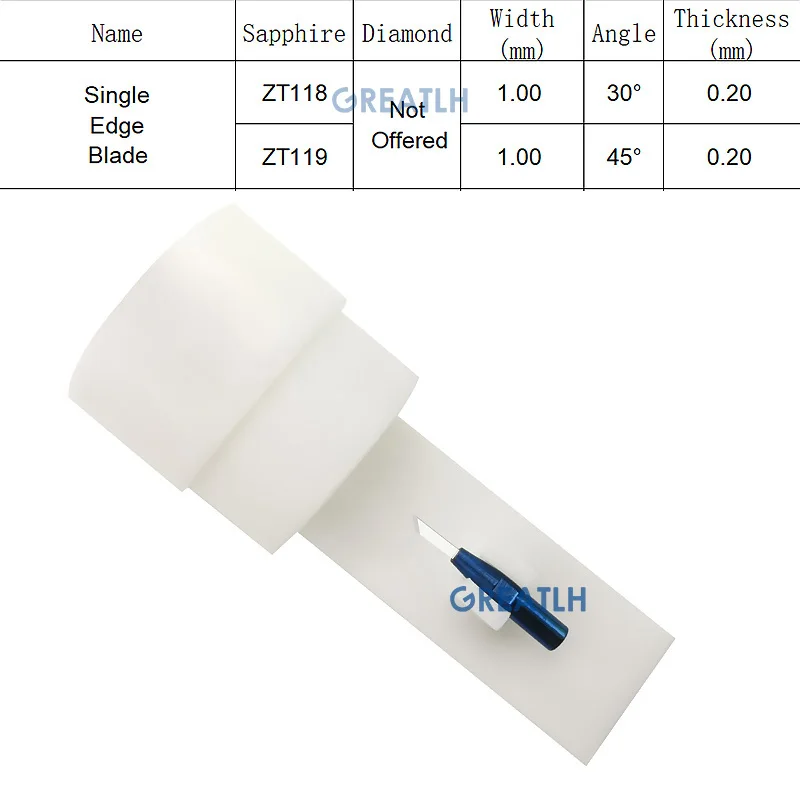

Sapphire Single Edge Blade Sharp Ophthalmic Blade Reusable Veterinary Ophthalmic Instruments