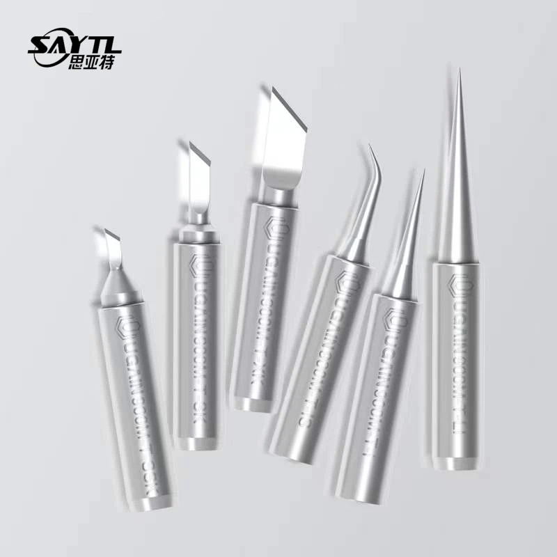 SAYTL 900M Soldering iron tip Lead Free Copper tips Lengthen Straight tip for Electric soldering iron Soldering Stations replace