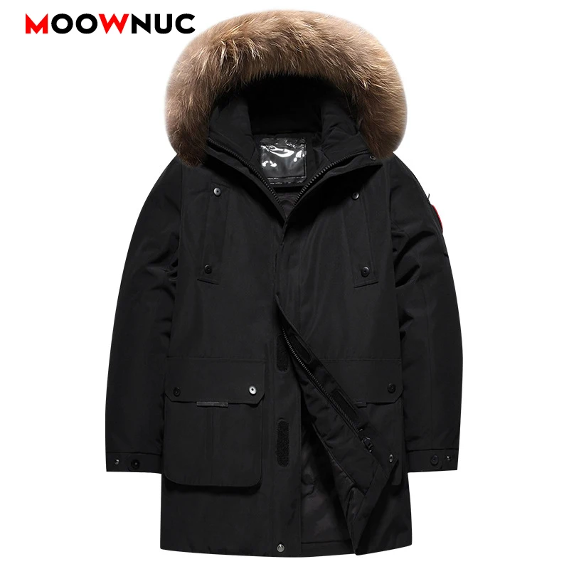 2021 Men's Fashion Parkas Overcoat Windbreaker Male Casual Winter Jacket Thick Classic Windproof Long Sleeve New Business Hombre