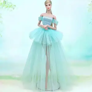 Trang phục công chúa Barbie với váy lớn, vỏ mới, quần áo thời trang, tất cả được bao quanh bởi nhiều đám cưới khác nhau Bán hàng chính quần áo Barbie dành cho người lớn - №4