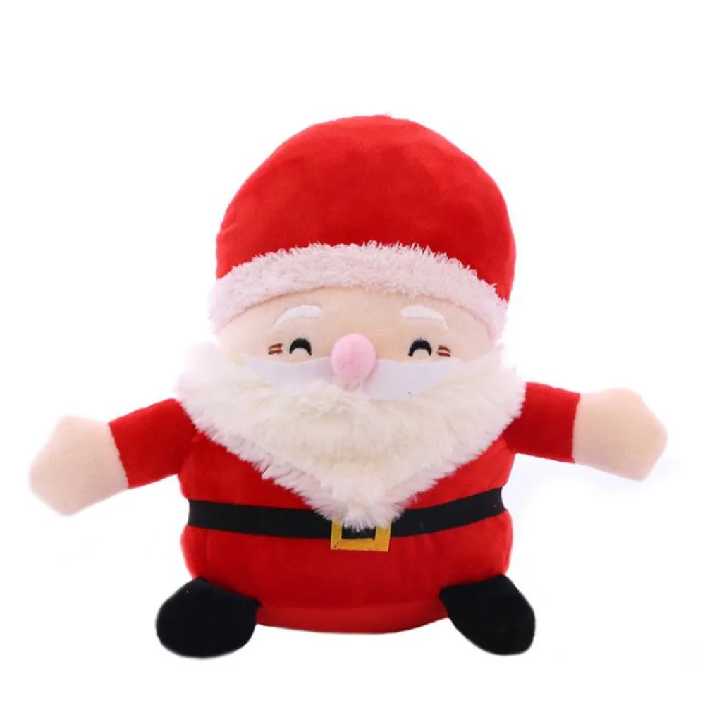 Christmas Decoration Santa Plush Dolls Stuffed Toys Cute Santa Claus Soft Plush Toy Children Xmas Doll Kid Gift