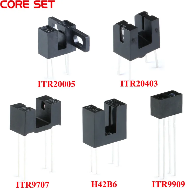 10pcs ITR20005 Infrared Photoelectric Switch Sensor ITR20403 ITR9909 ITR9707 H42B6 ITR20005 Slot Optical Switch