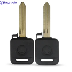 jingyuqin 10ps/lot Transponder Key Shell For Nissan Teana Versa Livina Sylphy Tiida Sunny March X-trail 4D-60 01 02 03