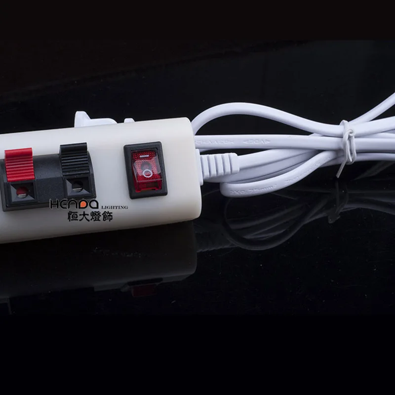 Test Clip for LED Lights Test Terminal with Switch Wire Test Wire Box Holder with Power Cable Connecting Cable