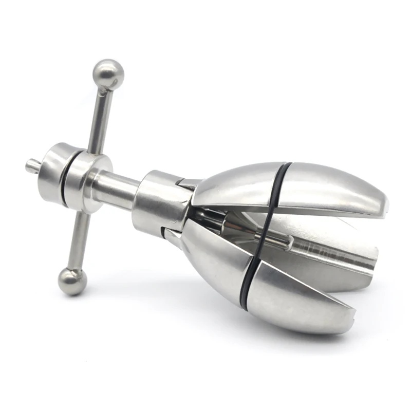 CHASTE BIRD New Metal Stainless Steel Stretching Anal Dilator Butt Plug Lock Chastity Device Male Female Sex Toys BDSM A124