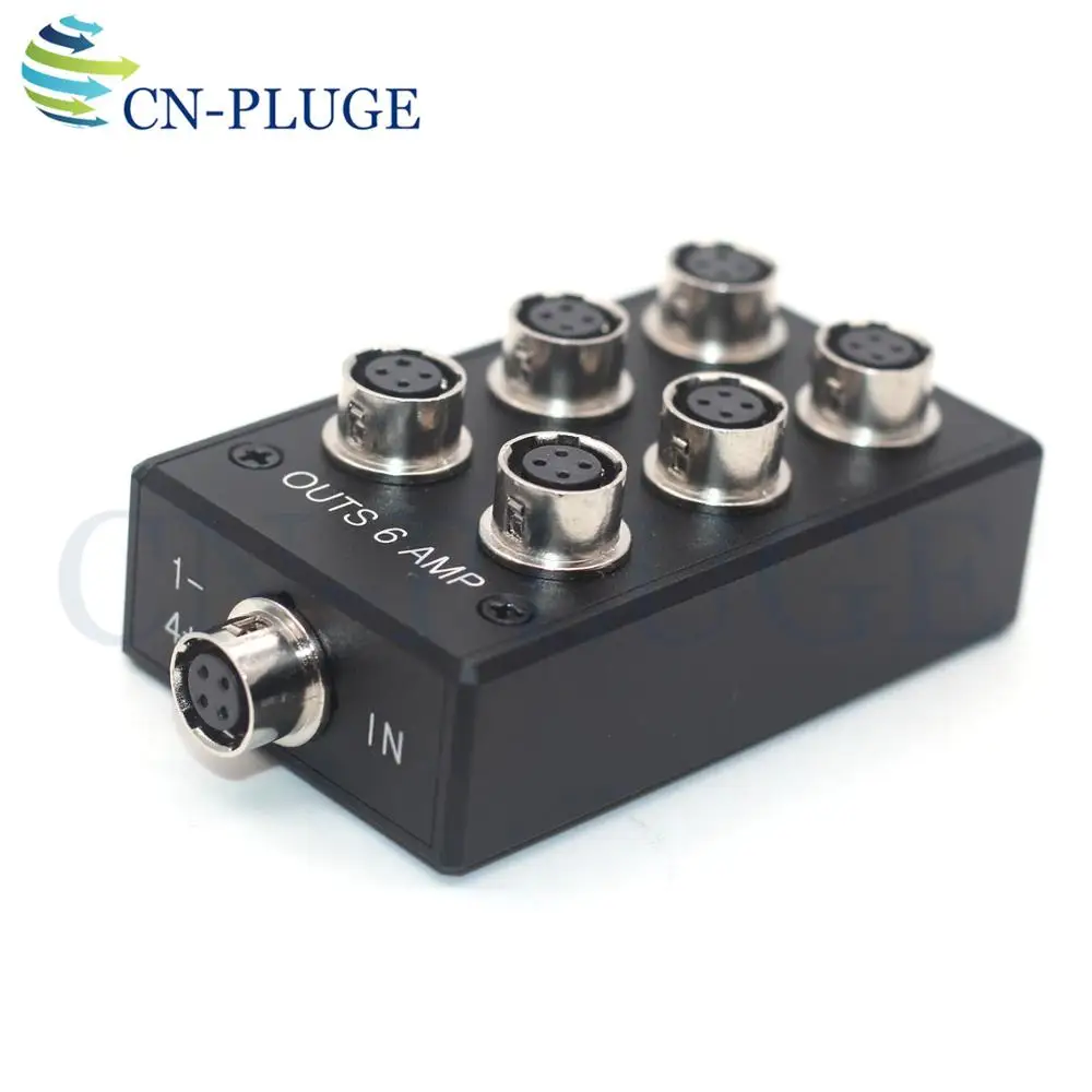 Hirose 4-pin  TO 6 Hirose 4-pin Sound Device 644 633 Cable/Recorder Zoom F4 F8 Power Distributor  4-pin way splitter