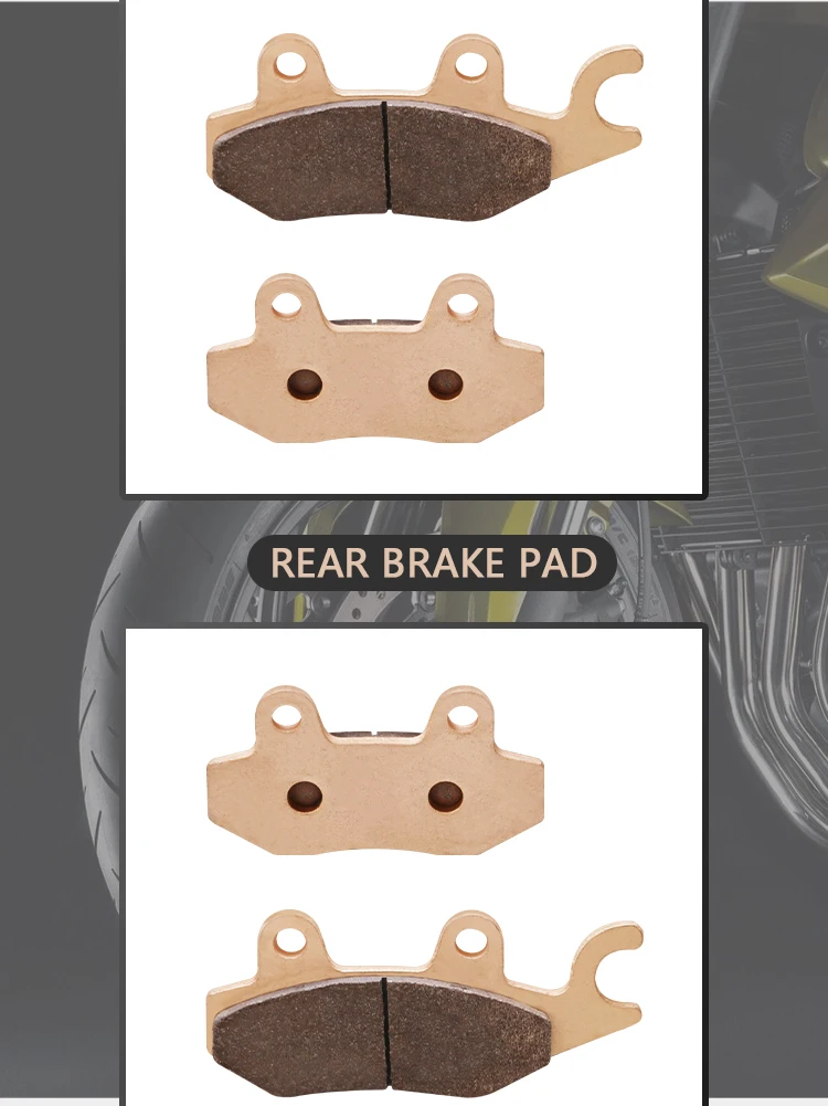 Motorcycle Front Rear Brake Pads For Kawasaki NINJA 250 300 400 Z250SL Z250 SL Ninja 250R EX300 Z300 Ninja400