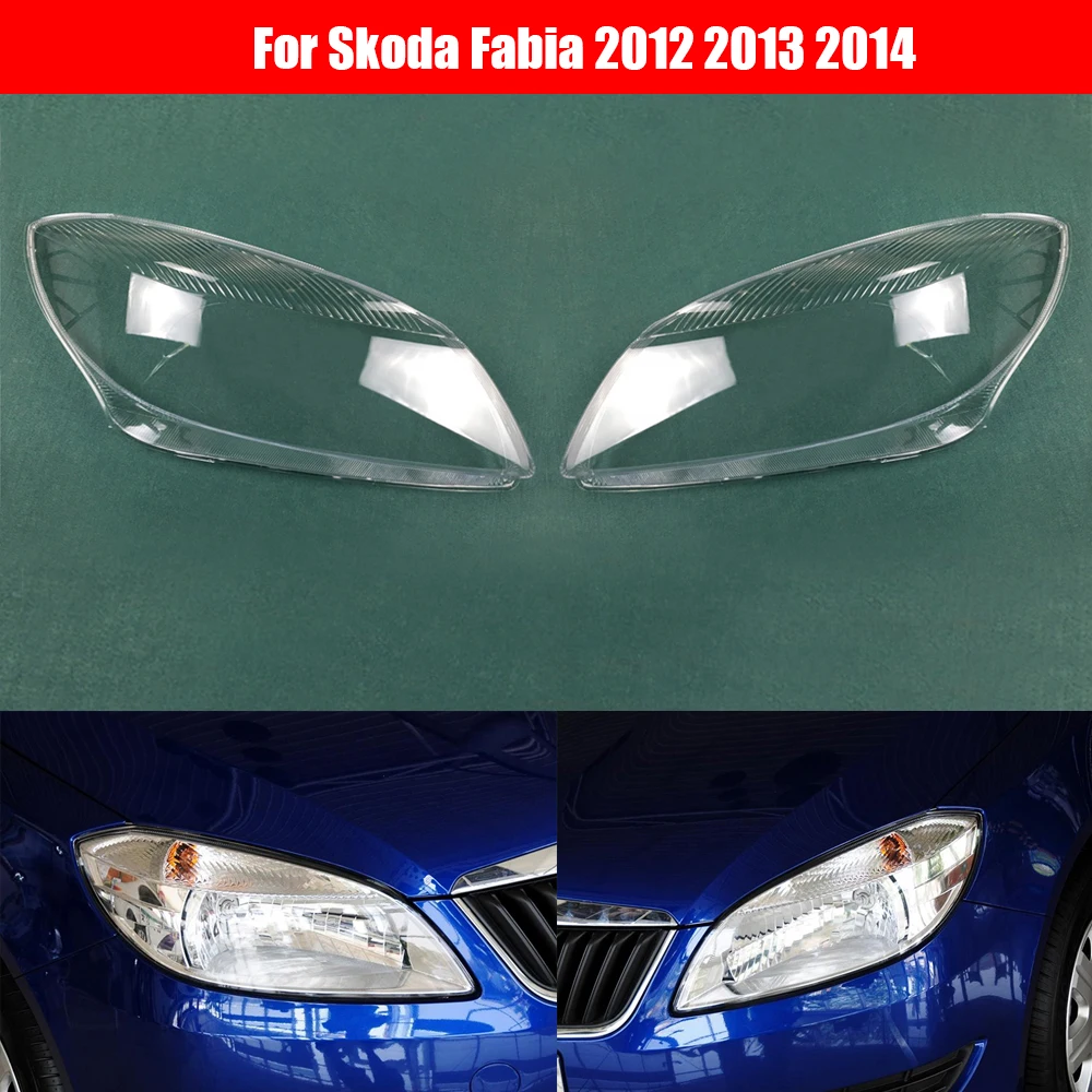 

Car Headlamp Lens For Skoda Fabia 2012 2013 2014 Car Auto Shell Cover