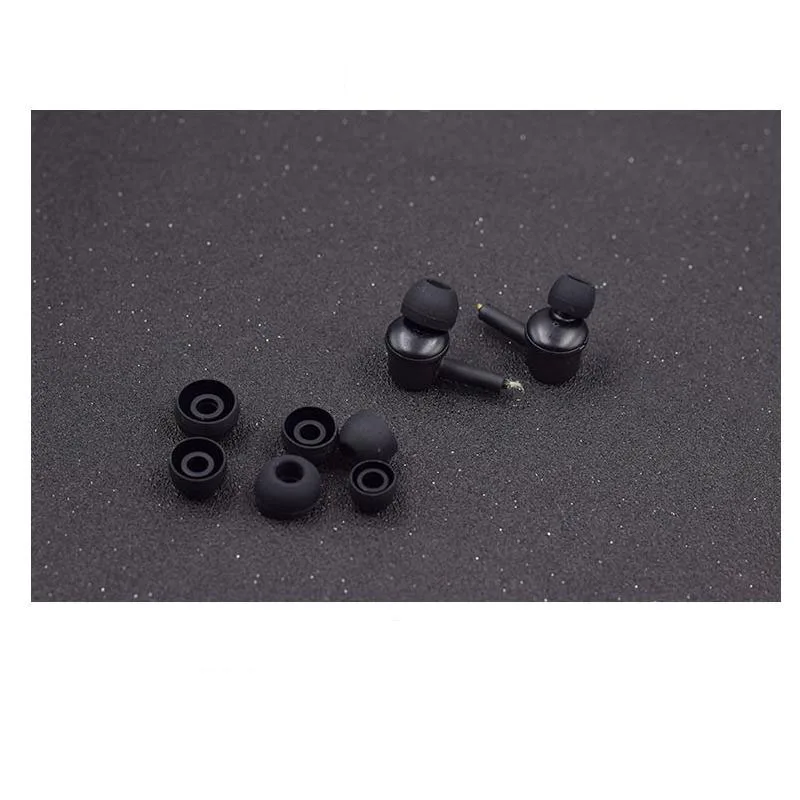 50ชิ้น/ล็อตหูฟังซิลิโคนกรณีครอบคลุมเคล็ดลับหูฟังสำหรับหูฟังแผ่นรองหูฟังหมวกหูฟังเปลี่ยนอุปกรณ์เสริม