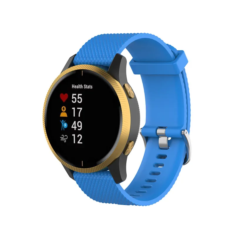 ل Venu2 سوار سوار ساعة ذكية ل Garmin Venu SQ/2S/2/Vivoactive 4s 4 3 سوار معصم من السيليكون استبدال حزام اكسسوارات