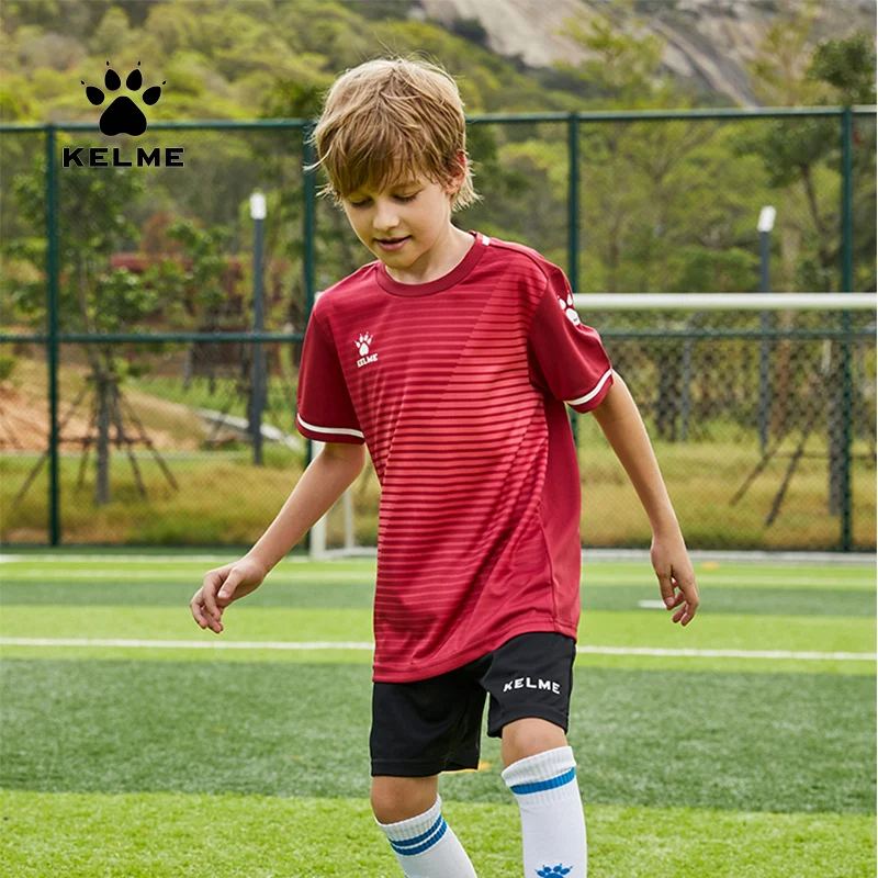 KELME Capretto Soccer Jersey di Calcio Uniforme di Estate Vestito Su Misura Shark Formazione Uniforme Della Squadra di Abbigliamento Sportivo