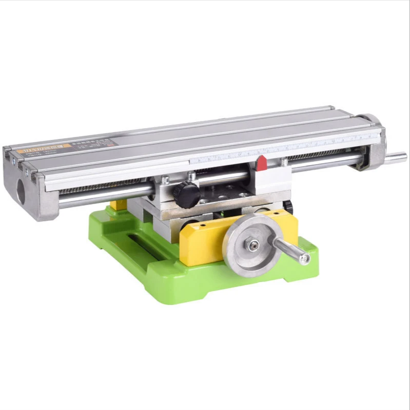 Mini multi-function milling machine cross aluminum table cross slide table electric drill stand bench drill