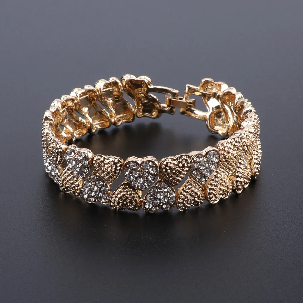Luxury Dubai Gold color Jewelry Sets for Women African Beads Jewelry Set Turkey Bridal Necklace Earrings Set Wedding Accessories