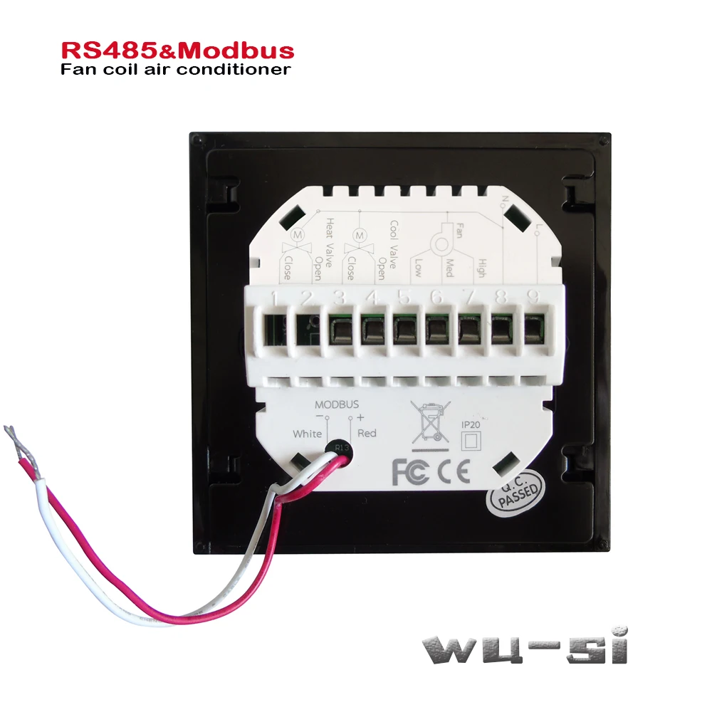 RS485 Modbus Rtu Communicatie-4 Pijp 2 Pijp Ventilatorconvector, 95-240VAC,24VAC Optioneel