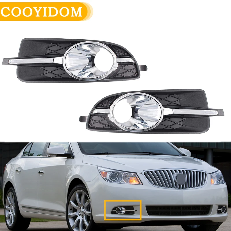 Car Fog Lamp Cover Fog Light Cover Grill Bezel Fog Lights Covers Grilles Bezel Frame For Buick Lacrosse 2010 2011 2012 2013