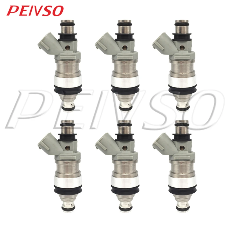 

PEIVSO 6pcs 23250-62030 23209-62030 Fuel Injector For TOYOTA&LEXUS LAND CRUISER 90 LC90 Camry 4RUNNER ES300 3.4L 5VZ 3.0L 3VZ