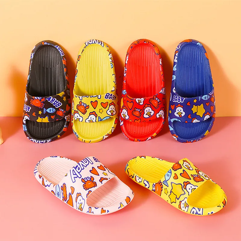 Children Boy Girl Non-slip Indoor Slippers Kids Summer Sandals Boys Girls Beach  Baby Shoes EUR22 23 24 25 26 27 28 29 30 313233