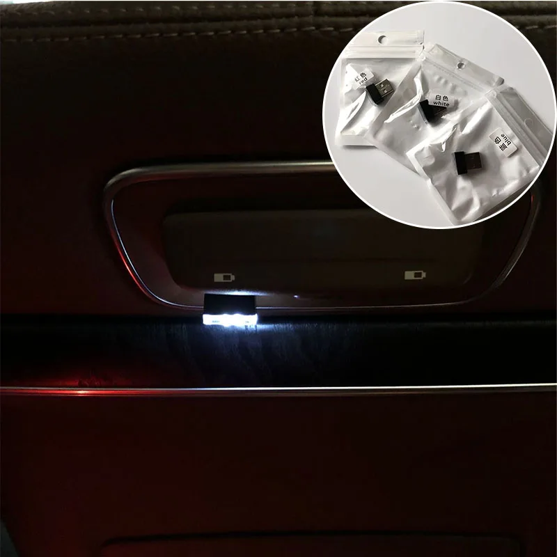 1pcs Car-Styling USB Atmosphere LED Light Case for Mini One Cooper R50 R52 R53 R55 R56 R57 R58 R60 R61 PACEMAN COUNTRYMAN