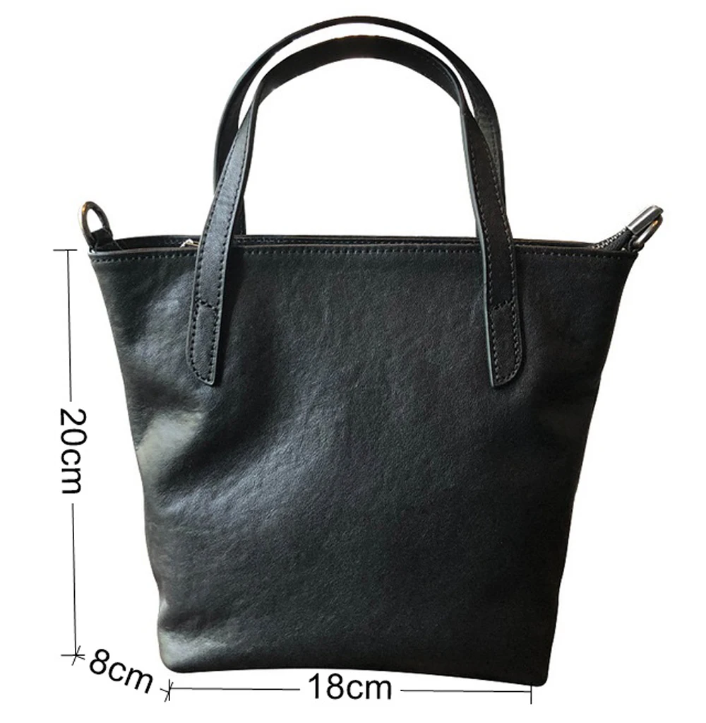 Contracted Temperament Han Edition Soft Head Layer Cowhide Leather Fashion Women Bag Solid Color Classic Lady Shoulder Bags