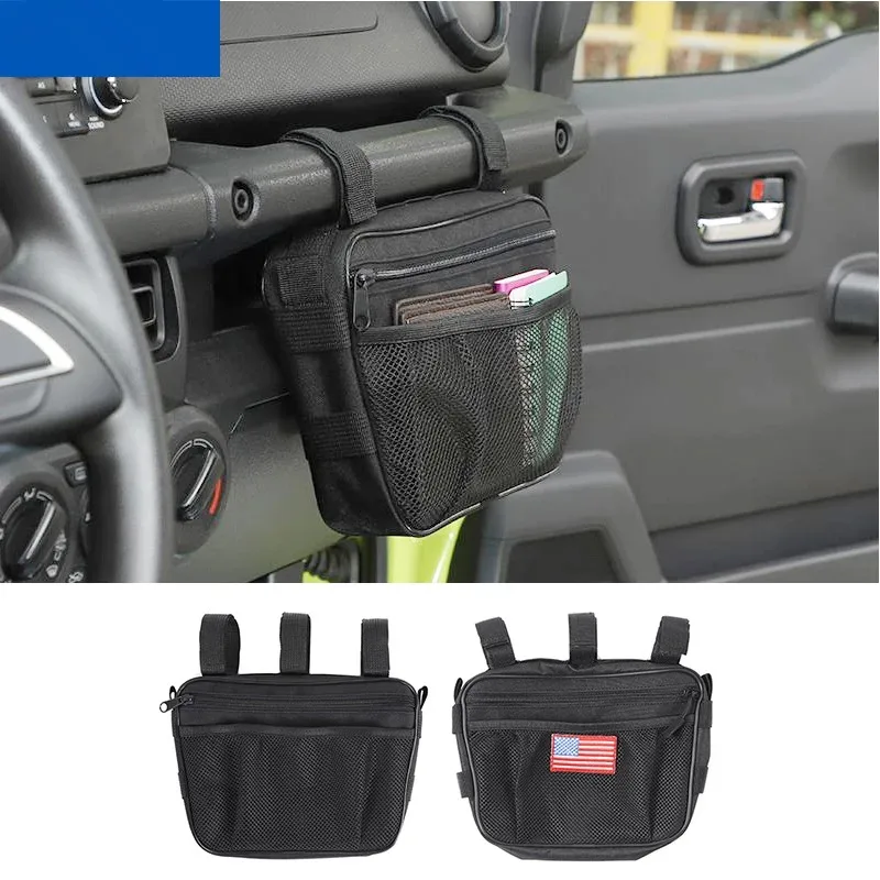 Sansour Stowing Tidying for Suzuki Jimny JB74 Car Copilot Armrest Storage Bag Organization Accessories for Suzuki Jimny 2019+