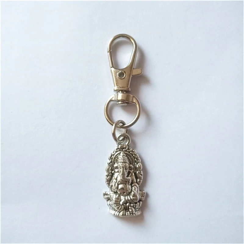 Lucky Pendant Ganesha Lucky Keychain Jewelry Accessories Elephant Keychain Elephant Buddha Keychain