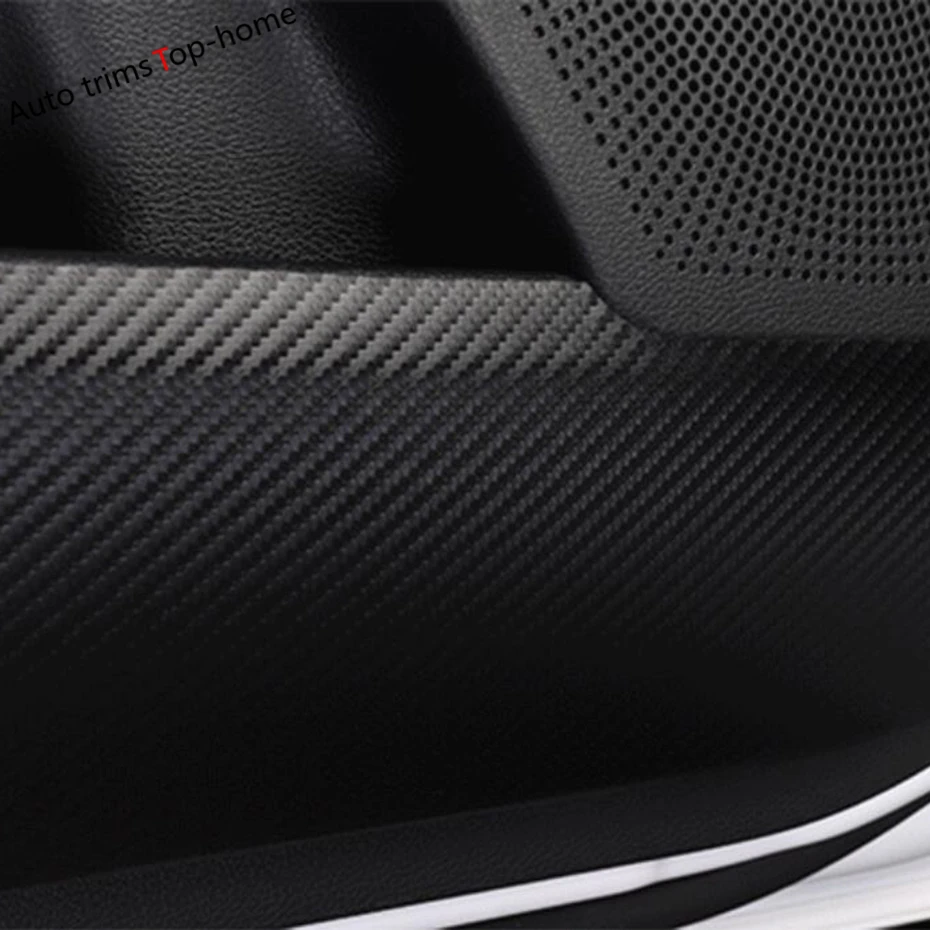 Carbon Fiber Look Sticker Car Door Anti-kick Pad Protective Anti-scratch Film Accessories For Kia Forte Cerato K3 2019 - 2022