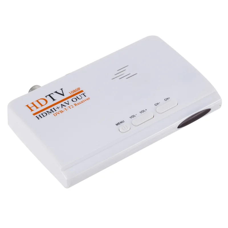 1080P HDMI DVB-T DVB-T2 TV Tuner Receiver TV Set-top Box Digital Terrestrial HDMI/AV OUT for PC LCD CRT Monitors