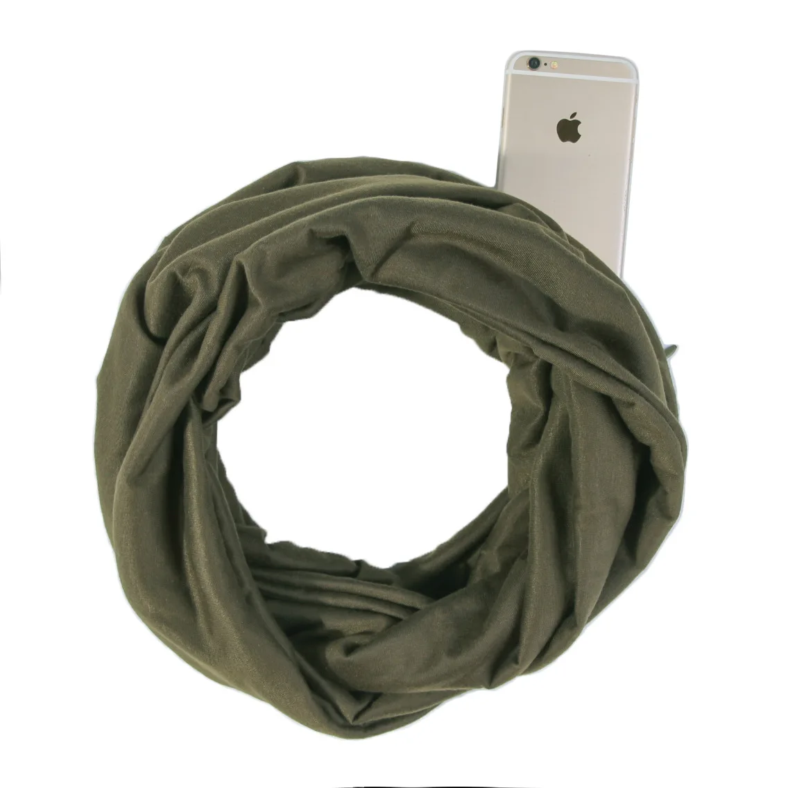 Stylish Infinity Knit Snood Scarf Unisex Plain Solid Jersey Neckwarmer Circle Loop Shawl Arab Dubai Head Wrap