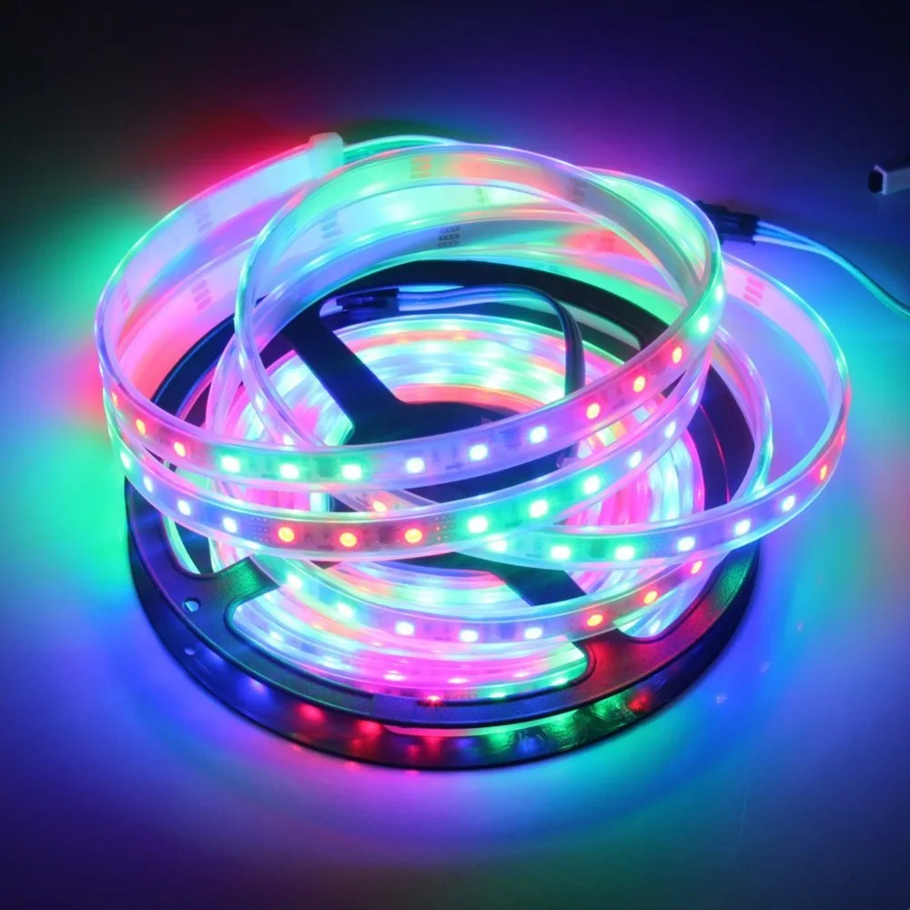 

5m DC12V Ws2811ic Led Strip 5050 RGB Flexible Light Individually Addressable Ws2811 Led Pixels Strip