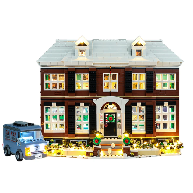 Kit d'éclairage LED à collectionner pour enfants, jouet de bricolage, cadeau de Noël, maison seule, nuits de construction non l'intensité, 21330 idées