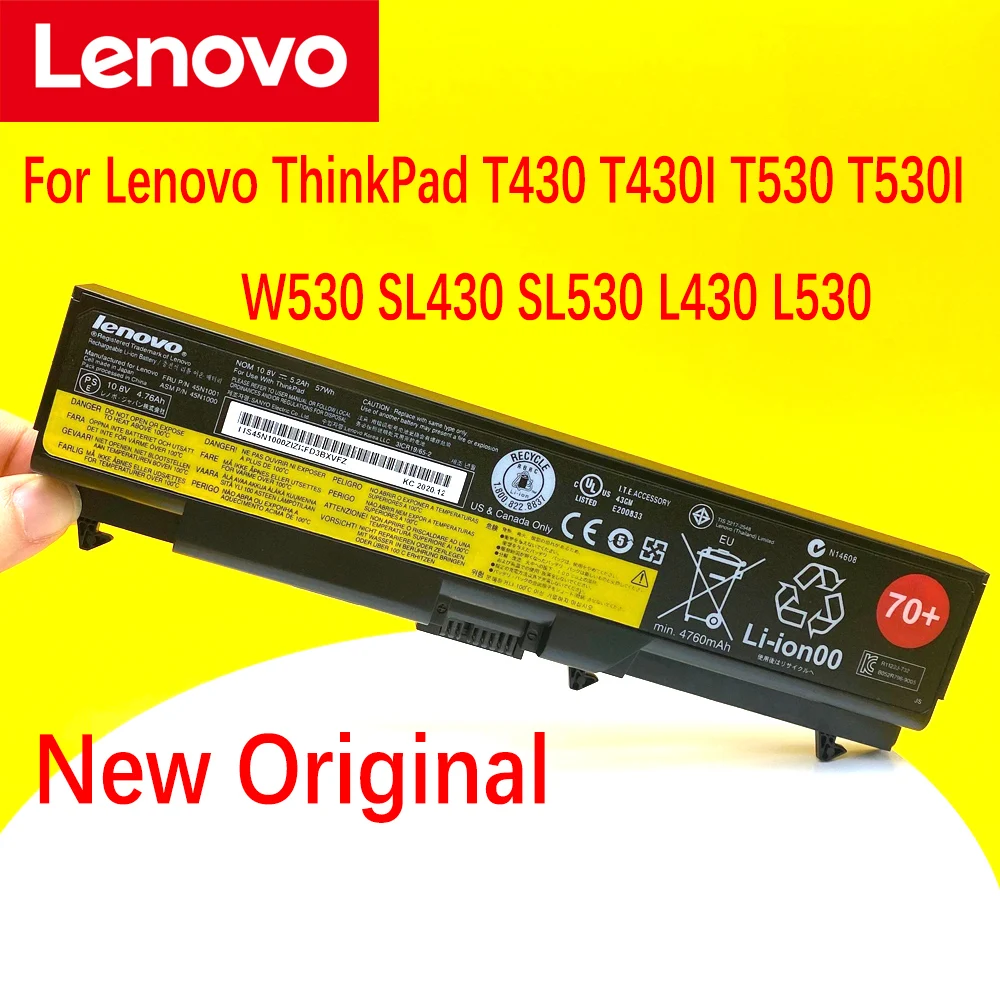 

New Original Lenovo ThinkPad T430 T430I T530 T530I W530 SL430 SL530 L430 L530 45N1104 45N1105 45N1013 Laptop Battery