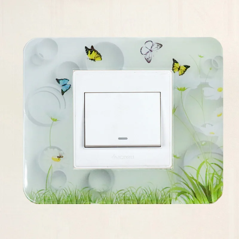 Switch  Cover  Stickers  Decorative Switches Bedroom Living-Room Dustproof socket cover