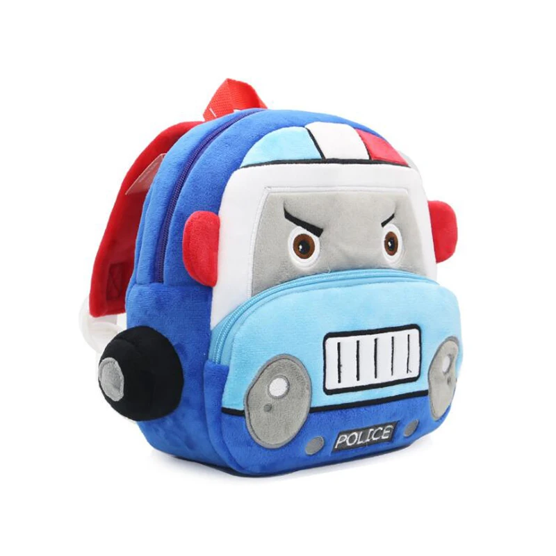 Hot 3D Cartoon Dier Auto Vrachtwagen Pluche Kinderen Rugzakken Kleuterschool Schooltas Kinderen Rugzakken Kinderen Schooltassen Meisjes Jongens