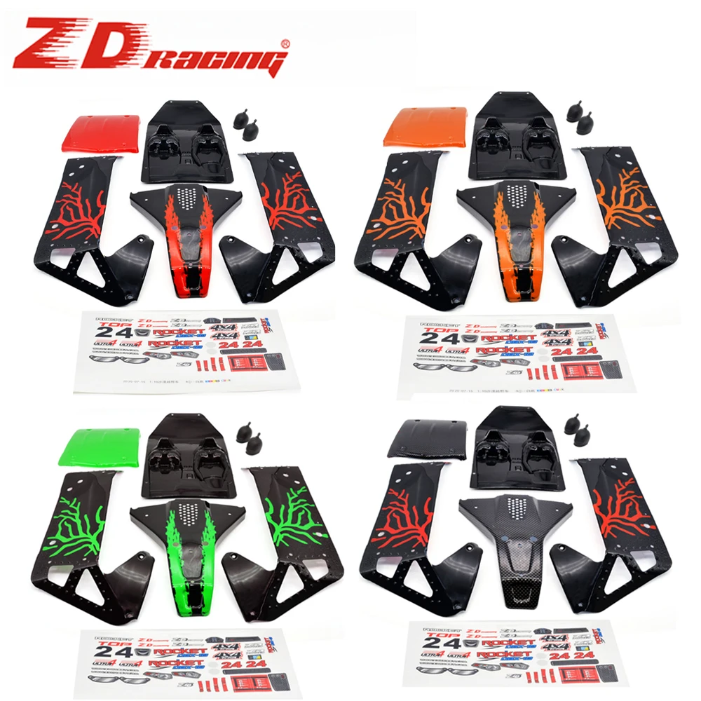 ZD Racing 1/10 DBX-10 DBX 10 Brushless RTR Desert ROCKET Truck color Car Shell Interior Assembly Sticker #7534/7535/7536/7537