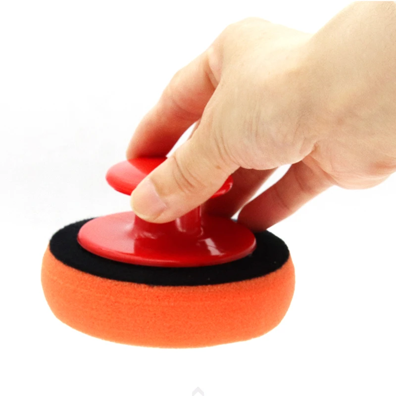 Deatailing Car Wash Wax Polish Pad Sponge Cleaning Tool Kit Waxing Applicator Pads Wiht Handle Car-Styling