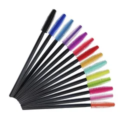 Brosses à cils jetables en Silicone, bâton de Mascara applicateur de cils pour les yeux pinceau de maquillage Extension de cils outils de maquillage 50 pièces