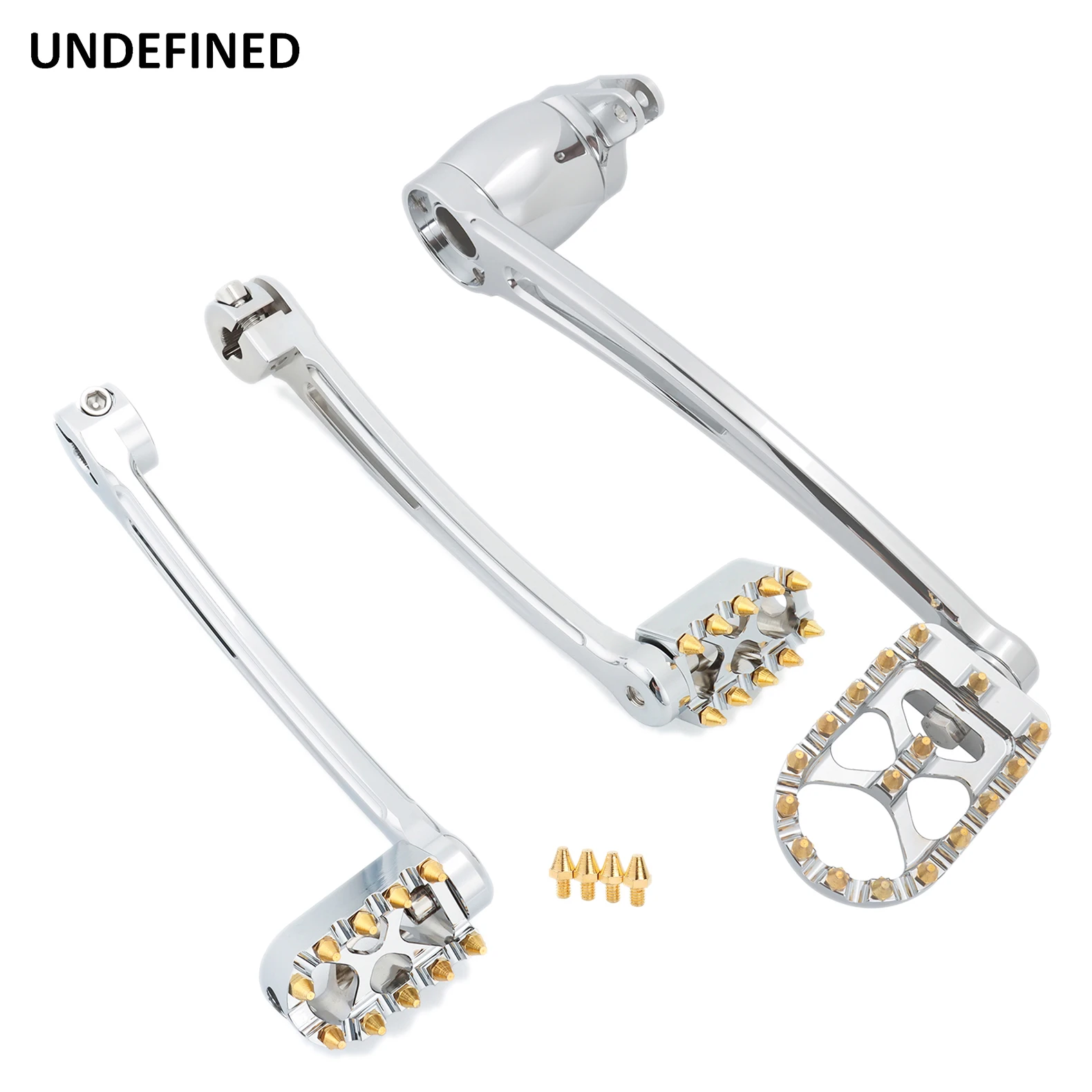 

Brake Arm Shift Lever Kits MX Golden Shifter Pegs for Harley Touring Road King Street Electra Glide Road Glide Trike 2008-2013