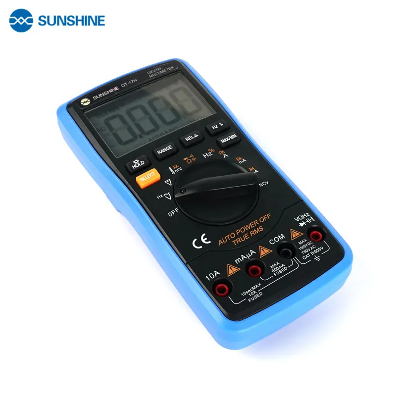 SUNSHINE DT-17N Auto Range LCD Display Multimeter Digital Multimeter Automatic Digital Instrument Tester for Repair Tools