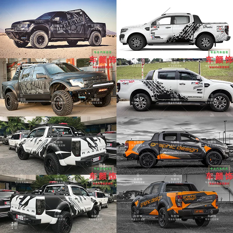 Car stickers FOR Ford Ranger Raptor F150 exterior decoration modified custom pickup decals