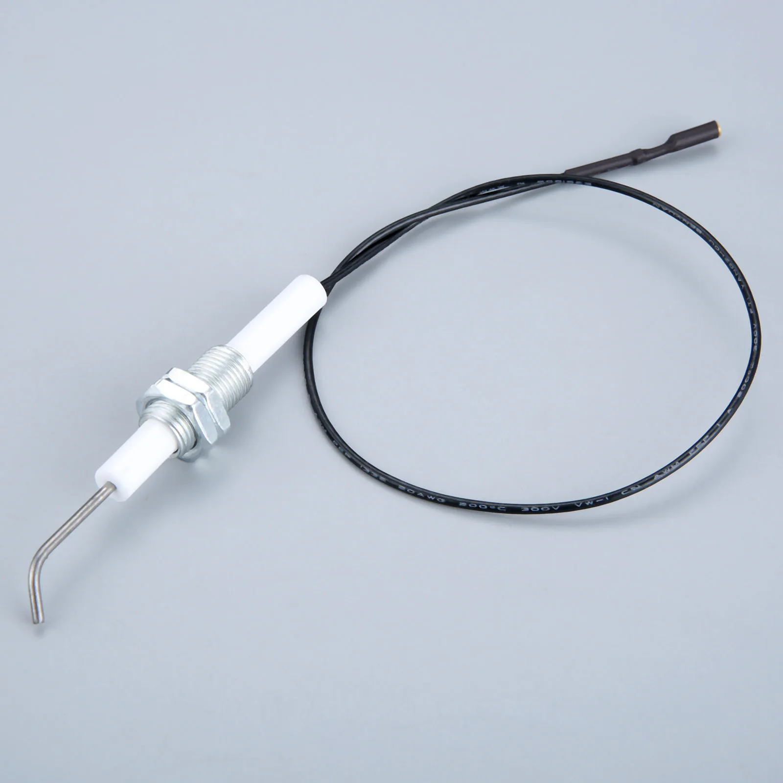 Kit Accenditore Piezoelettrico a Pulsante da 2 Pezzi, Accensione Piezoelettrica a Scintilla con Elettrodo Ceramico Filettato, Tipo di Spina di Accensione di 1 Uscita 2, Cavo da 1