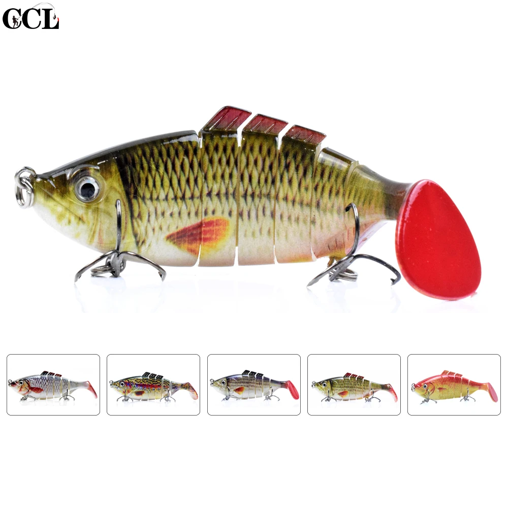 CCLTBA Multi Jointed Fishing Lures 10cm 16.5g Sinking Shad Bait Wobbler Hard Swimbait Fishing Tackle Bass Lure