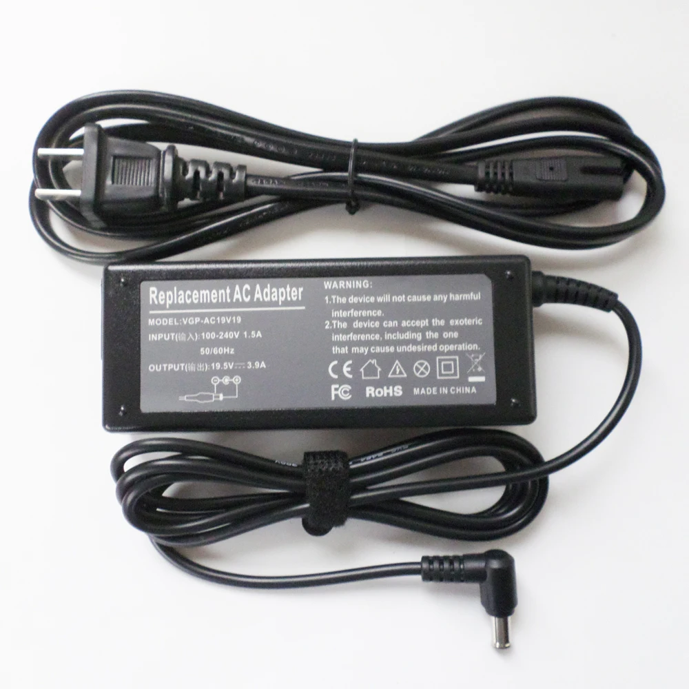 19.5V 3.9A AC Adapter Charger Power Supply Cord For Sony Vaio PCG-7133L PCG-7141L PCG-61212T PCG-71212T PCG-71211M PCG-71911L