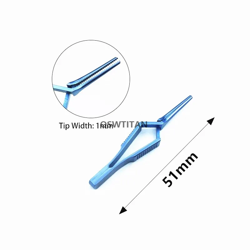 1pcs Straight/Cruved/Angle Jaw Atraumatic Tips Arterial vascular clamping clipper  Veterinary Surgical Instruments