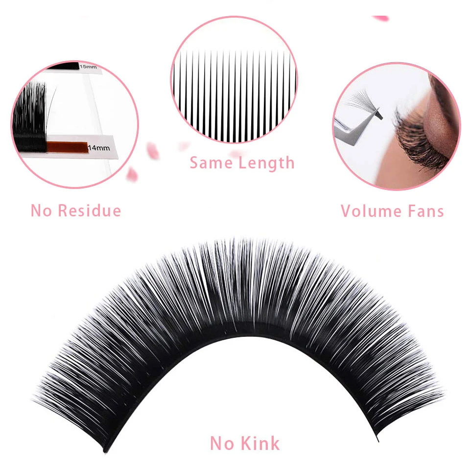 AGUUD Easy Fan Lashes Auto Bloom Individual Eyelash Extension C CC D DD Faux Mink Multi Volume Lash Extensions Makeup Lash