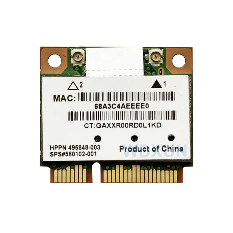 Atheros AR5BHB92 AR9280 AR5009 Dual-Band 2.4G/5GHz 802.11a/b/g/n 300Mbp Wireless wifi half mini pci-e Card